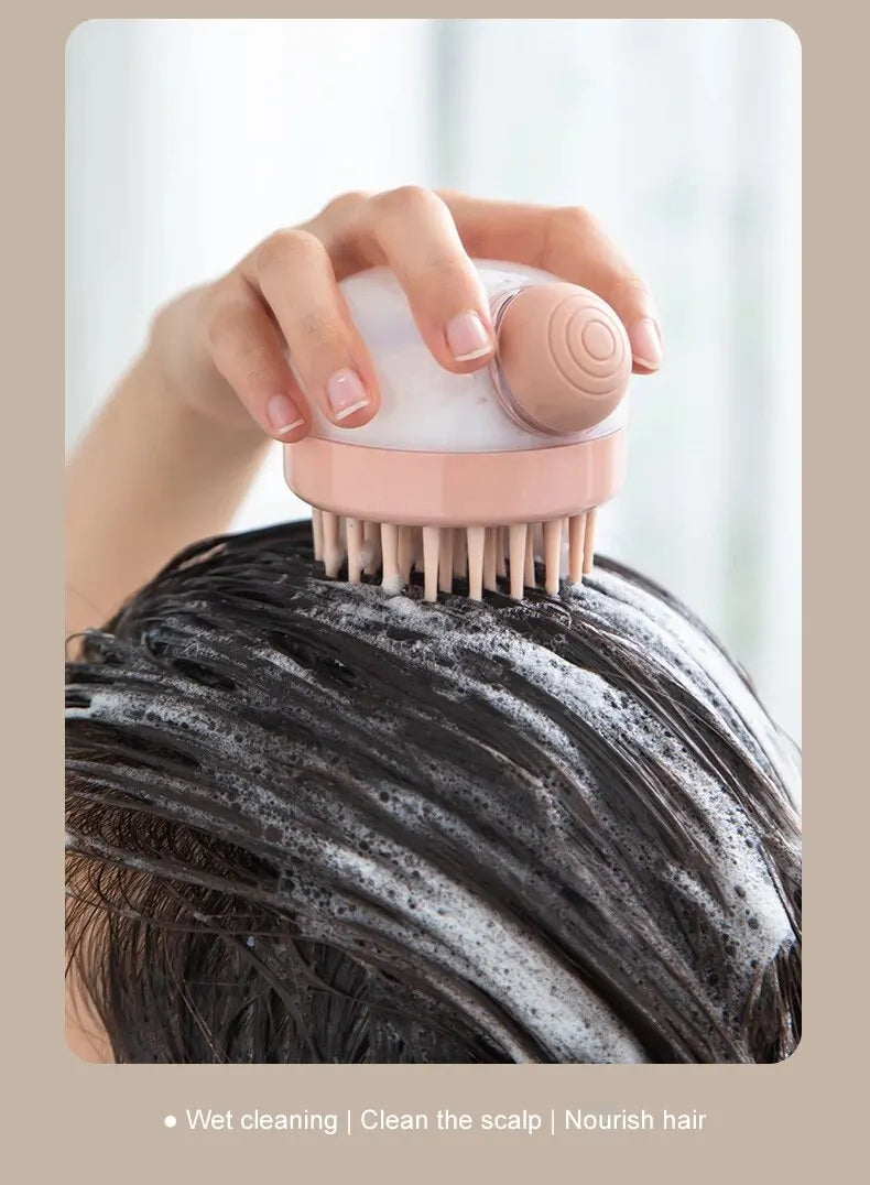 Silicone Pet Bath Brush with Shampoo Dispenser