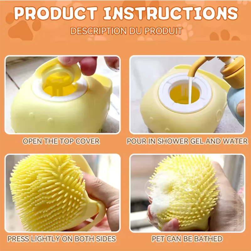 Silicone Bath Massage Brush