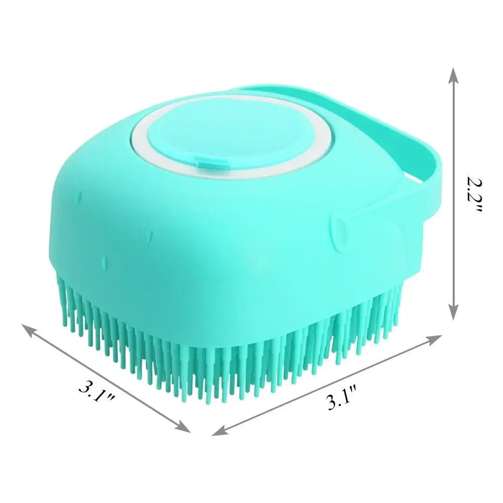 Pet Shampoo Brush with Soap Dispenser