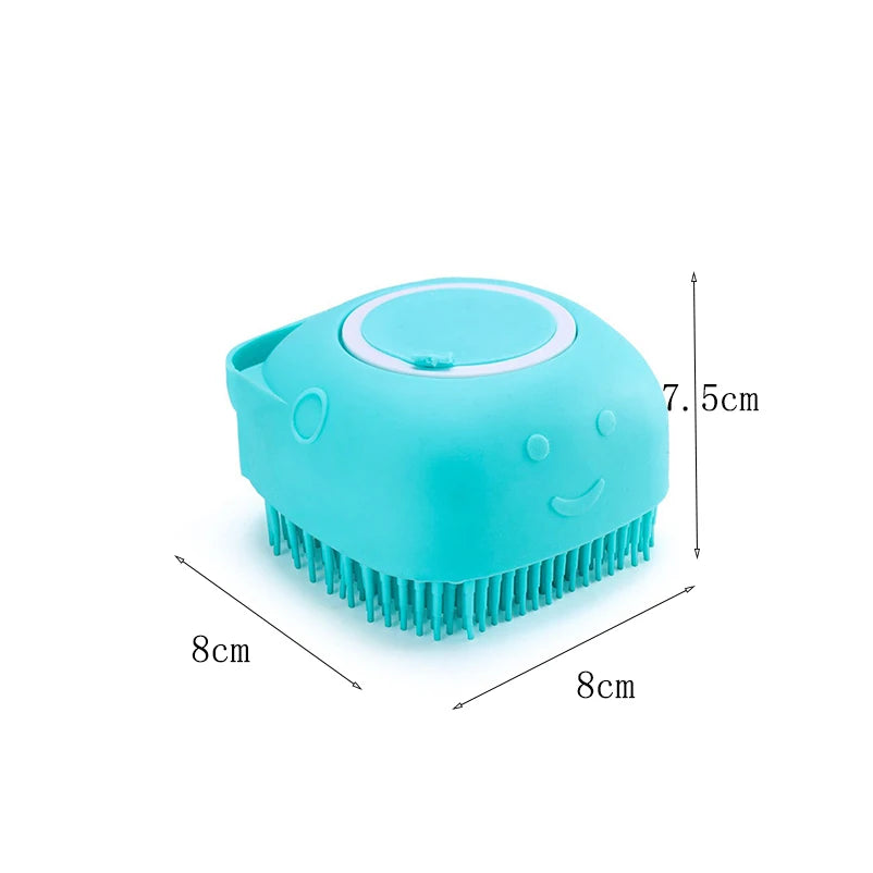 Pet Shampoo Brush with Soap Dispenser