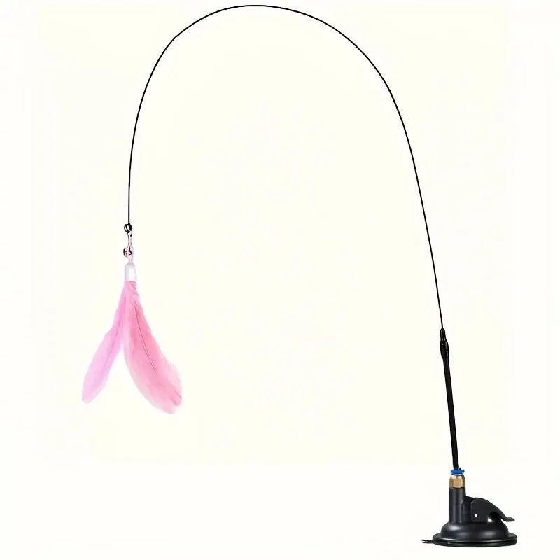Interactive Cat Teaser Toy with Suction Cup