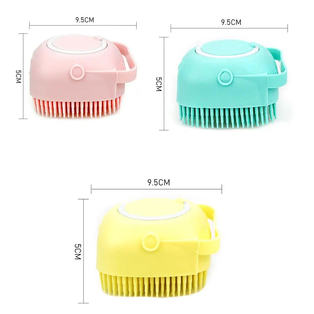 Pet Shampoo Brush with Soap Dispenser