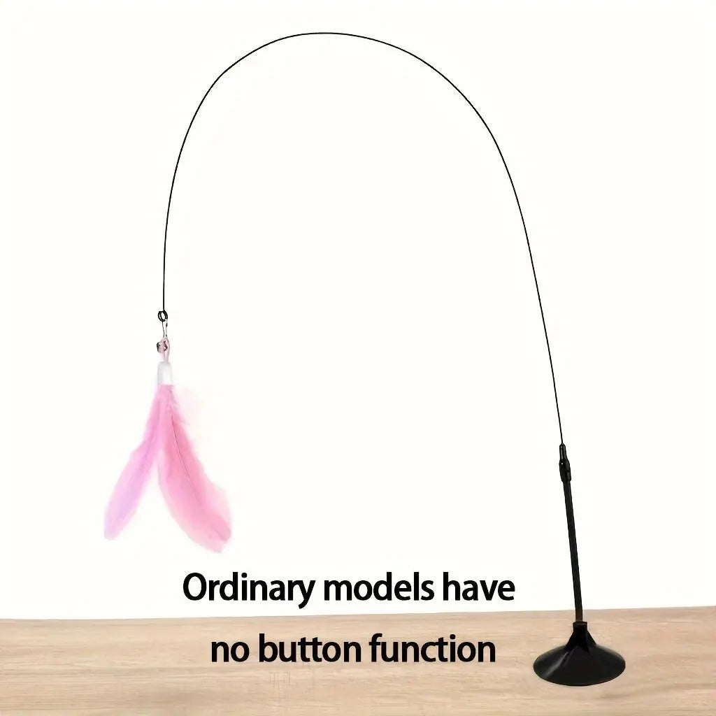 Interactive Cat Teaser Toy with Suction Cup