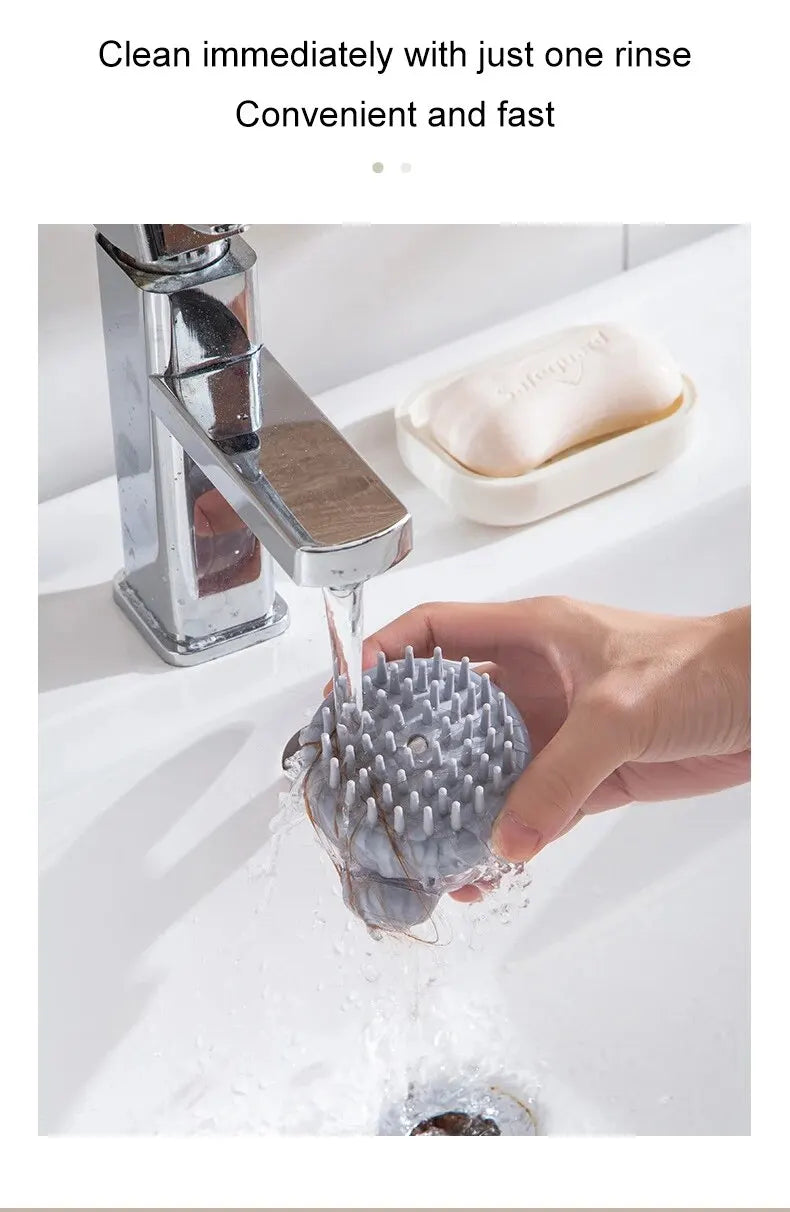 Silicone Pet Bath Brush with Shampoo Dispenser