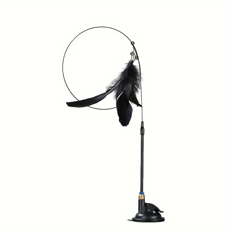 Interactive Cat Teaser Toy with Suction Cup